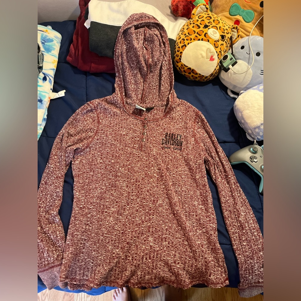 Harley Davidson hoodie. Comfy red